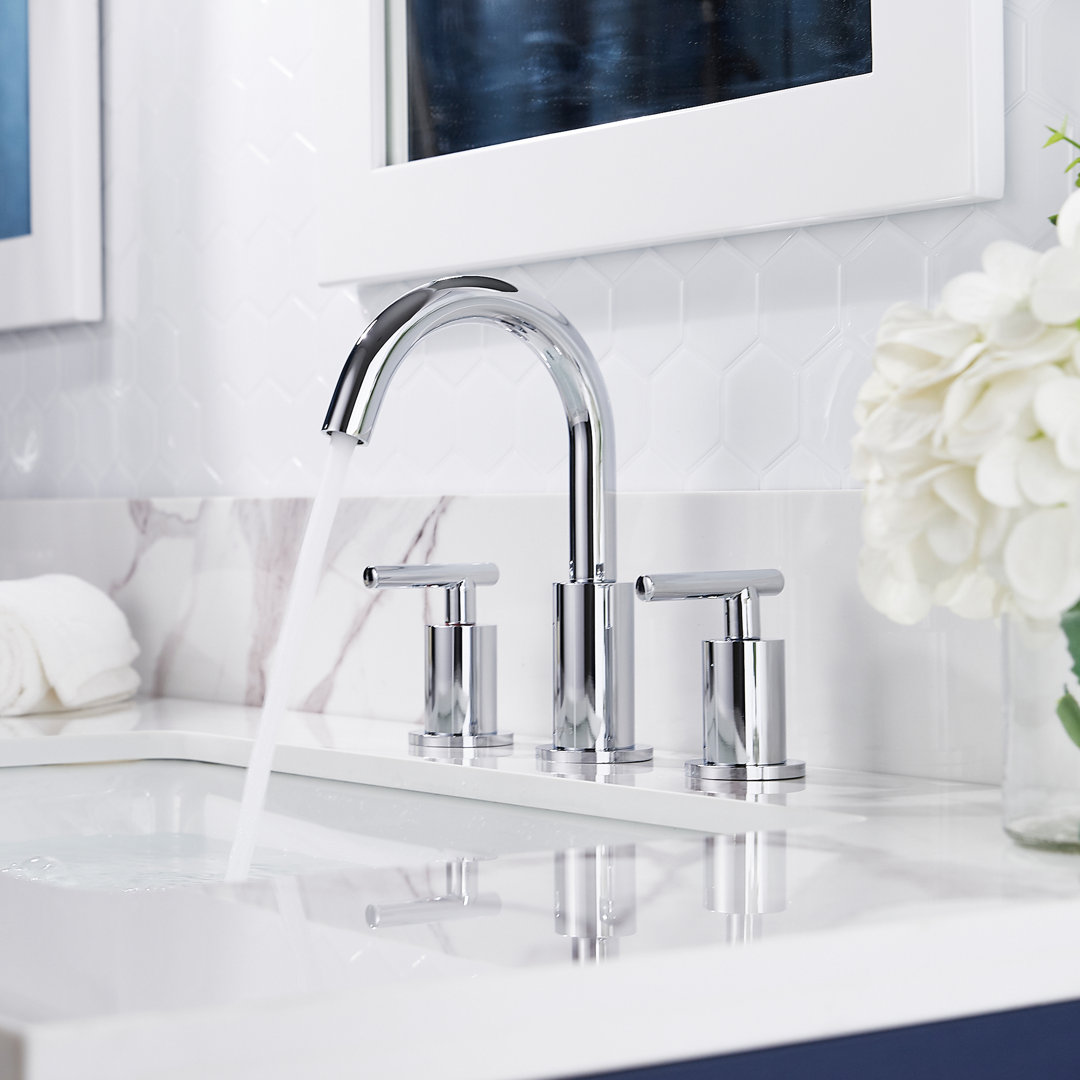 Celestine Widespread Faucet 2-Handle Bathroom Faucet With Drain Assembly 2.0